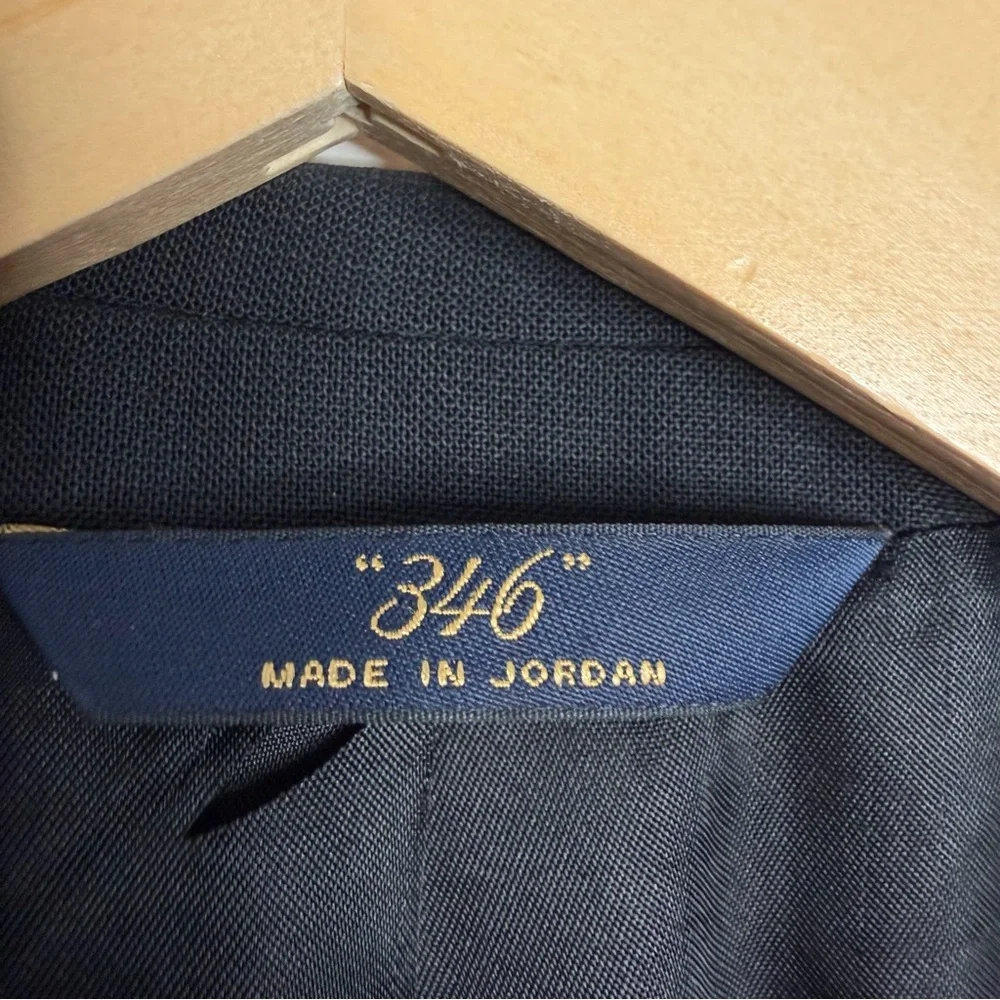 NWOT Brooks Brothers 346 Stretch Men's Black Solid Wool Blazer Size 41R Workwear
